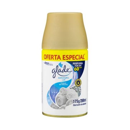 ODORIZADOR GLADE MACIEZ REFIL 269ML 20% GRÁTIS