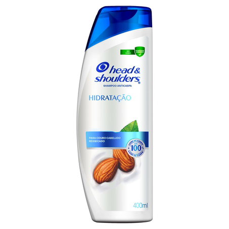 Shampoo Head&Shoulders 400ml - Hidratação com Óleo de Amêndoas