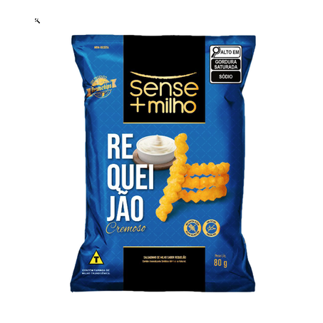 SALGADINHO DEUTSCHIPS SENSE MAIS MILHO REQUEIJÃO 80G