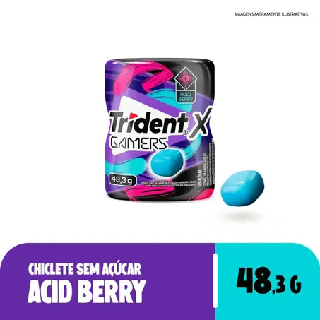 GOMA TRIDENT X GAMERS ACID BERRY MIX 48,3G (117758)