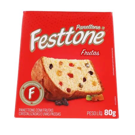 Panettone festtone mini frutas cx 80g 360-0