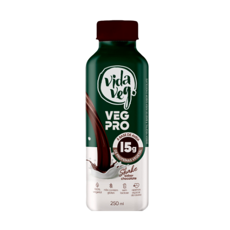 Bebida aveia vida veg pro 15 250ml chocolate