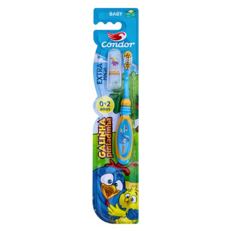 ESCOVA DENTAL EXTRAMACIA GALINHA PINTADINHA CONDOR BABY CABEÇA P