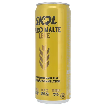 Cerveja Lager Skol American Premium Puro Malte Lata 350ml 360-16
