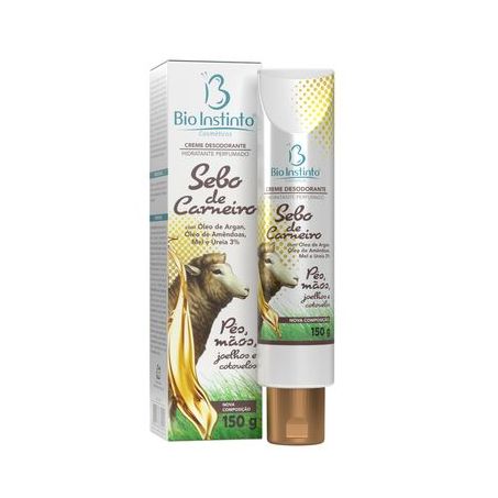 CREME DESODORANTE SEBO DE CARNEIRO 150G BIO INSTINTO 360-1