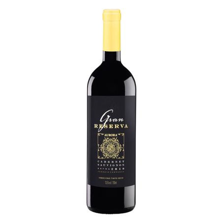 Vinho fino tinto seco cabernet sauvignon gran reserva aurora