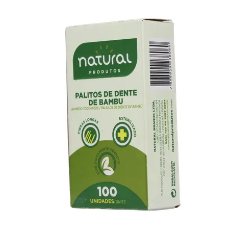 Palito dental natural bambu 100un 360-4