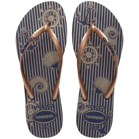 HAVAIANAS SLIM NAUTICAL AD MAR.ROSE GOLD 35.36