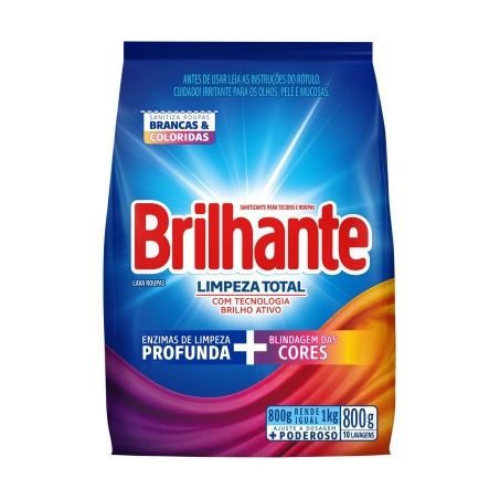 SABAO EM PO BRILHANTE SACH 800G LIMP TOTAL