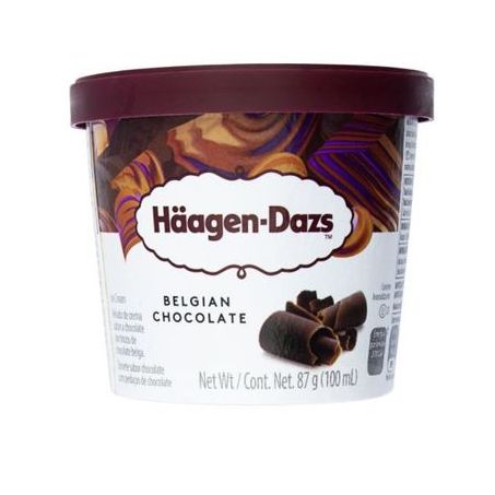 Sorvete Häagen Dazs Choc. Belga Pt 100 Ml