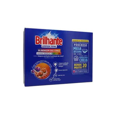 LAVA ROUPA PÓ BRILHANTE LIMPEZA TOTAL LEVE 1,6KG PAGUE 1,450KG 360-16