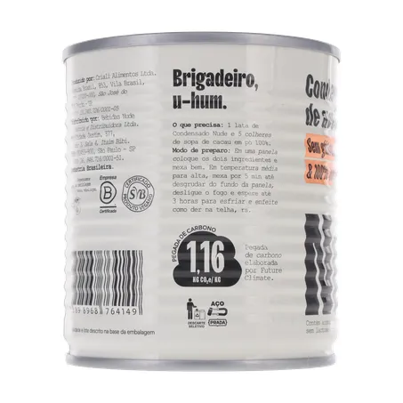 LEITE CONDENSADO DE AVEIA VEGANO NUDE 330G COM ACUCAR 360-3