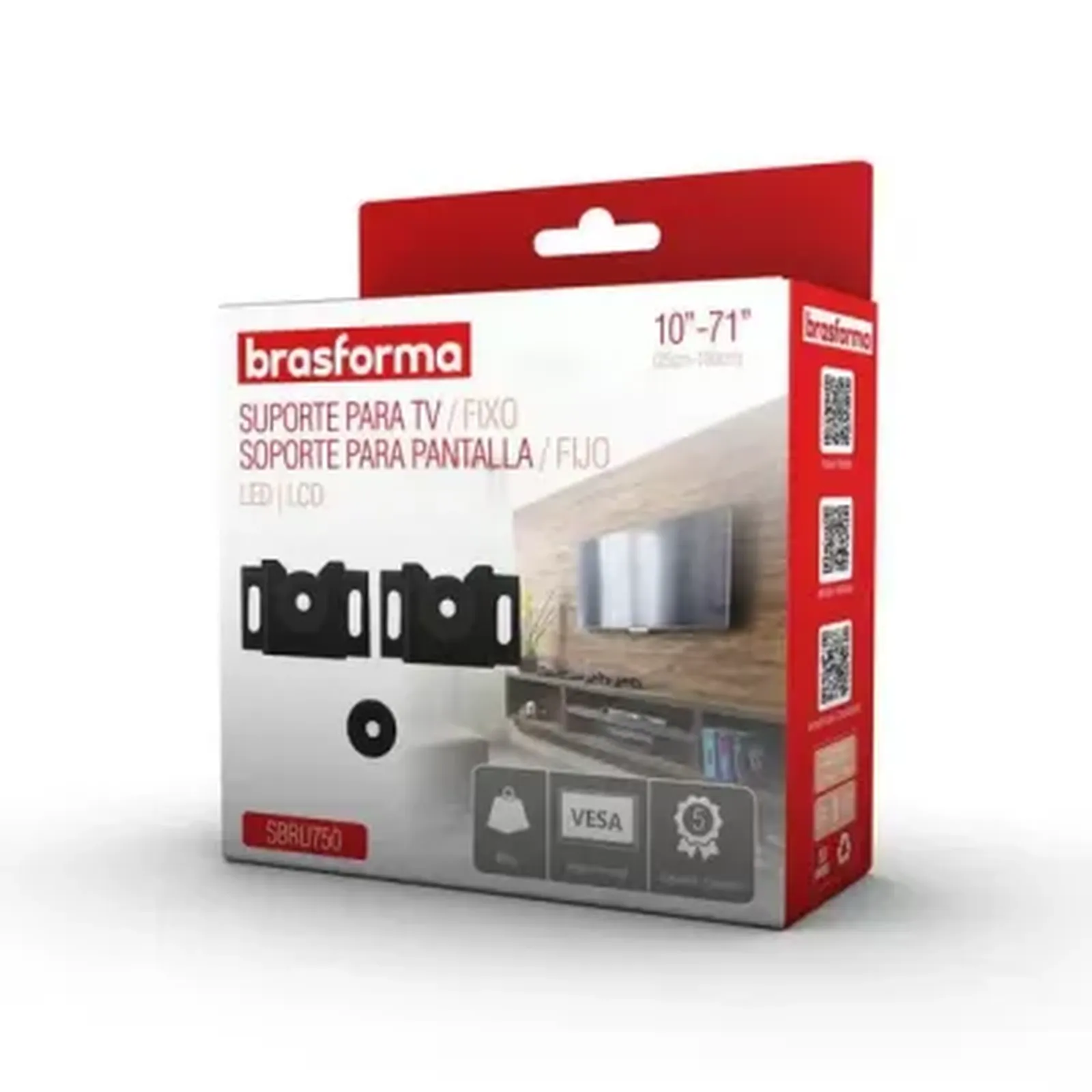 BRASFORMA SUP.TV UNV.LCD/LED 10 A 100 SBRU750
