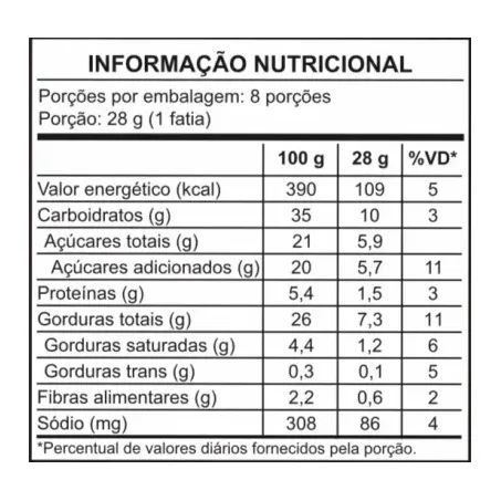 BOLO DE CHOCOLATE SEM GLÚTEN E SEM LACTOSE 220G - DI MANGIARE 360-1