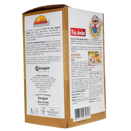 Arroz tio joao integral organico1kg 360-13