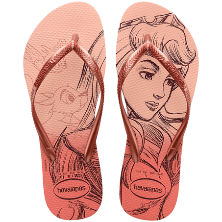HAVAIANAS SLIM PRINCESAS ROSA BALLET/DOUR 35/36