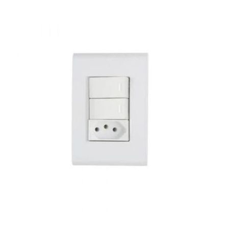 FERRAGEM TRAMONTINA CJ 2 INTERRUP+TOMADA 2P+T/10A