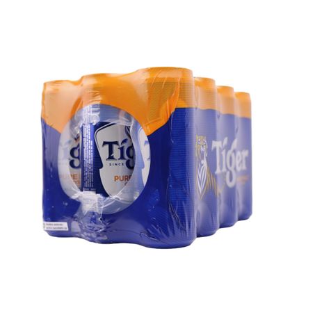 Cerveja Tiger Puro Malte Crystal Lata 350ml - Pacote com 12un - 4.2lt 360-50