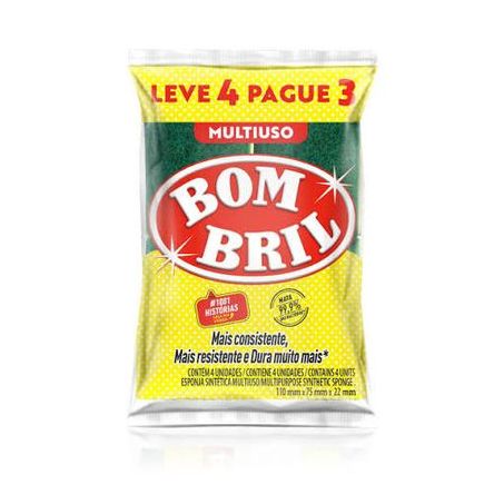 Esponja Bombril multiuso leve 4 pague 3