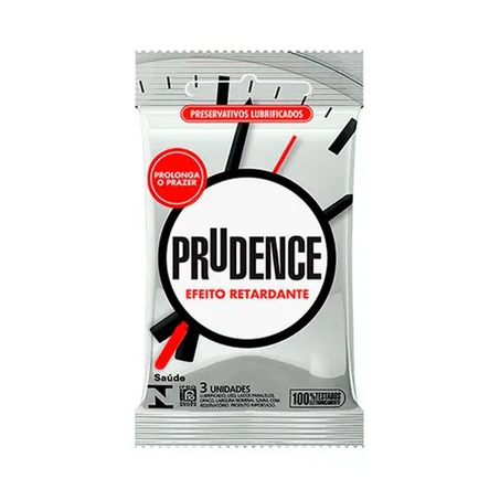 Preservativo prudence c/3 lub retardante