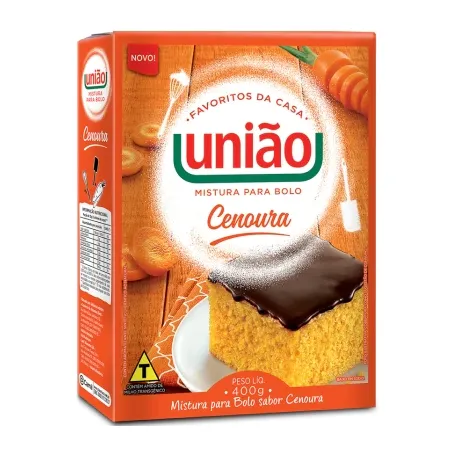 Mistura Bolo União Cenoura Caixa 400g 
 