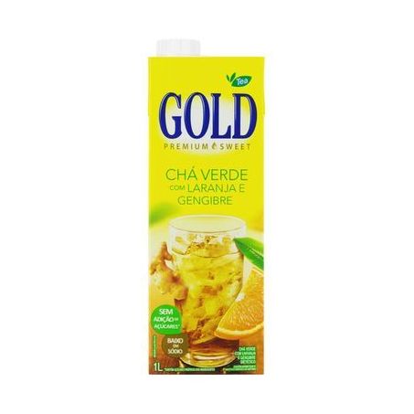 CHA GOLD 1 LT VERDE LARANJA C/GEMGIBRE