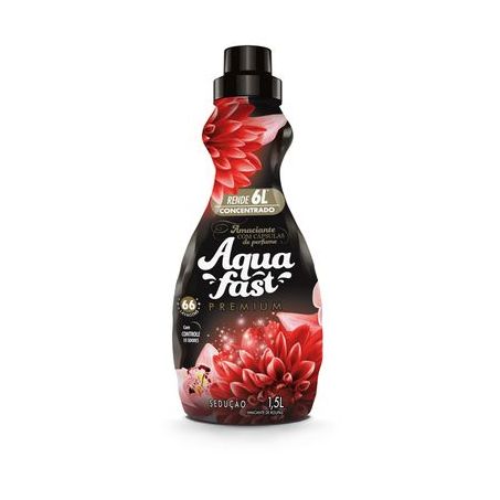 Amaciante de roupa aquafast concentrado sedução 1,5l