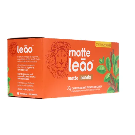 Chá Misto Matte Leão de Mate Tostado com Canela Caixa com 25un - 30gr 360-31