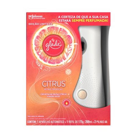 ODOR AR GLADE 269ML CITRUS 3 EM 1