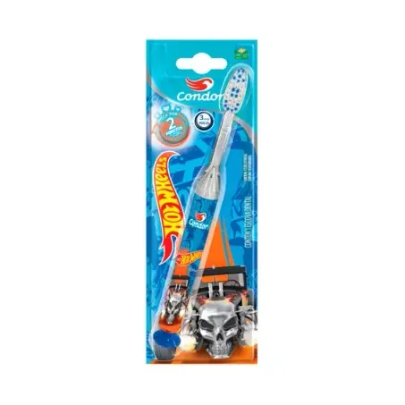 Escova Dental Condor Infantil Hot Wheels 1un 
 