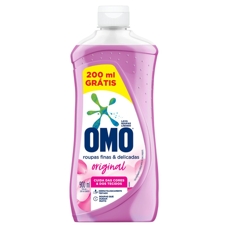 Lava-roupas Omo Leva 900ml, Paga 700ml - Original