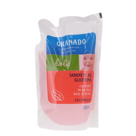 Sabonete Líquido Granado Bebê Calêndula Glicerina Refil 250Ml
