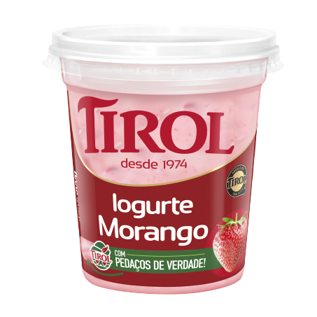 IOGURTE TIROLC/ PEDAÇOS MORANGO 500G