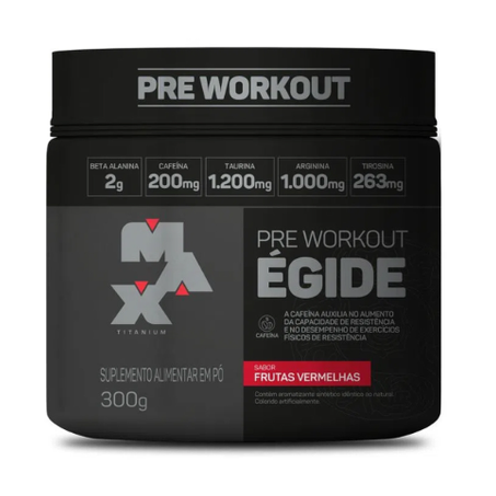 Pre treino egide max titanium 300gr frut