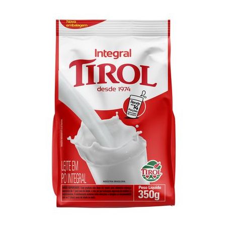 Leite pó integral tirol 350g