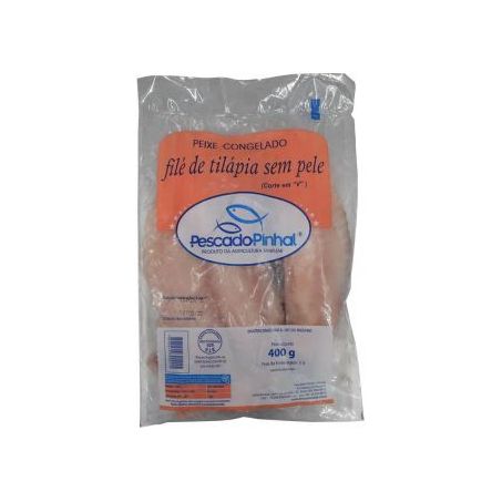 Filé de tilápia sem pele pinhal 400g