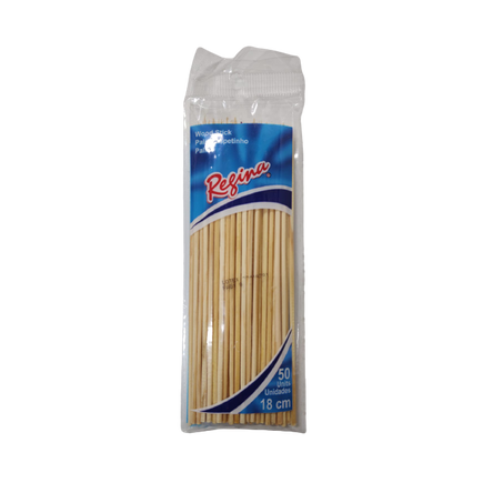 PALITO P/ ESPETINHO 18CM REGINA C/50
