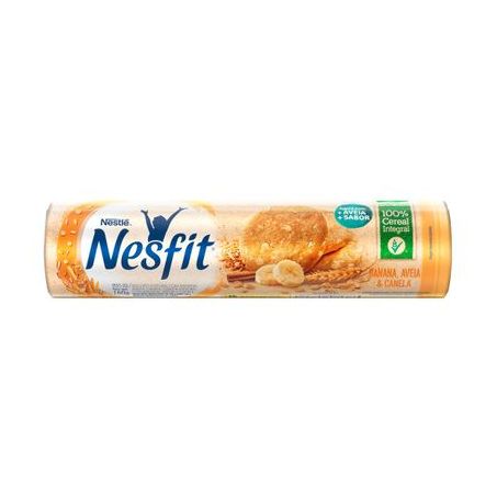 Biscoito Integral Nesfit Banana, Aveia & Canela Pacote 160gr