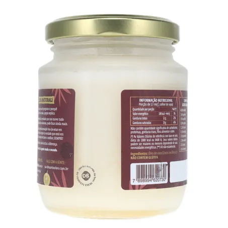 Óleo de Coco Santo Óleo Extra Virgem  Pote de Vidro 200ml 360-19