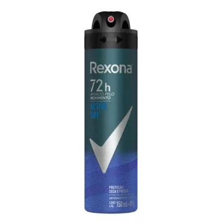Antitranspirante Aerosol Rexona Men Active Dry 72H Frasco Spray 150ml
