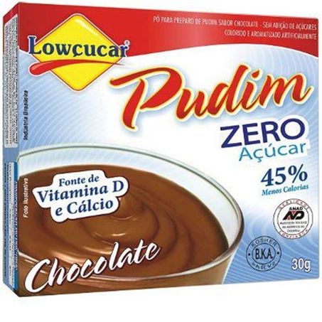 Pudim em pó lowçucar zero chocolate 30g