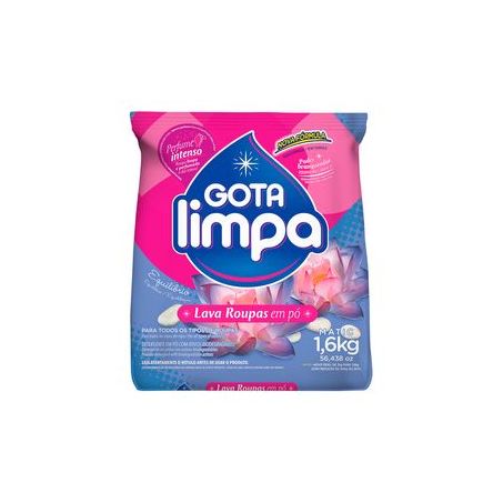 Lava Roupas Em Pó Gota Limpa equilibrio 1,6kg