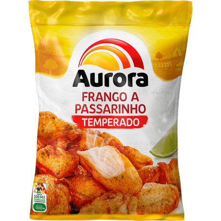 Frango A Passarinho Aurora Red Sauce Temperado Pacote 800G