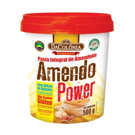 Pasta amendoim dacolonia amendopower 500g integ tradicional