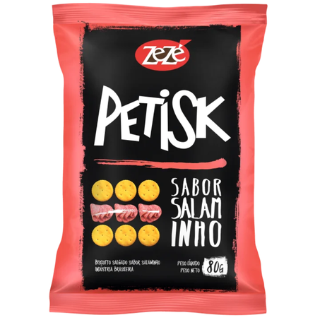 Salgadinho zeze 80g petisk salaminho