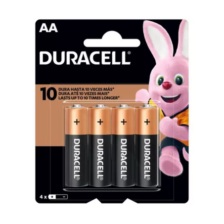 PILHA ALCALINA AA C/4UN DURACELL