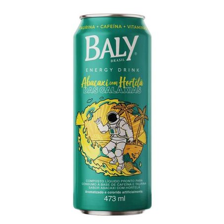 Energético baly 473ml abacaxi com hortelã sem açúcar