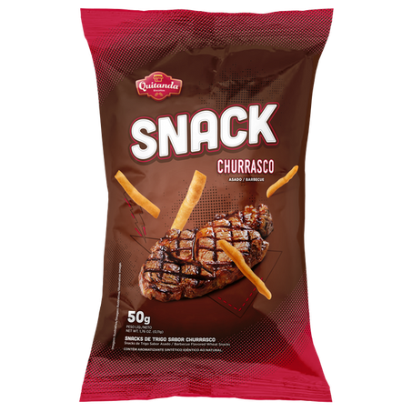 Snacks quitanda 50g sabor churrasco