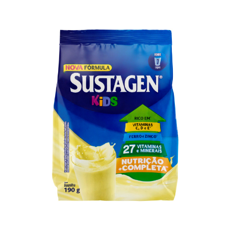 PÓ PARA PREPARO DE BEBIDA BAUNILHA SUSTAGEN KIDS