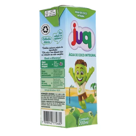 Água de Coco Juq Integral Caixa 200ml 360-31